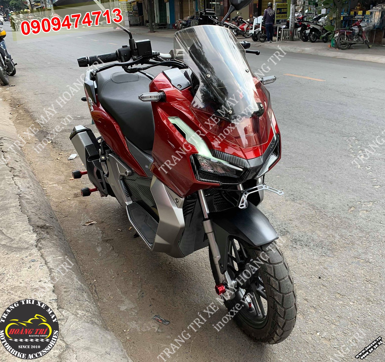 Dịch vụ sơn carbon nhựa đen ADV 150 2019